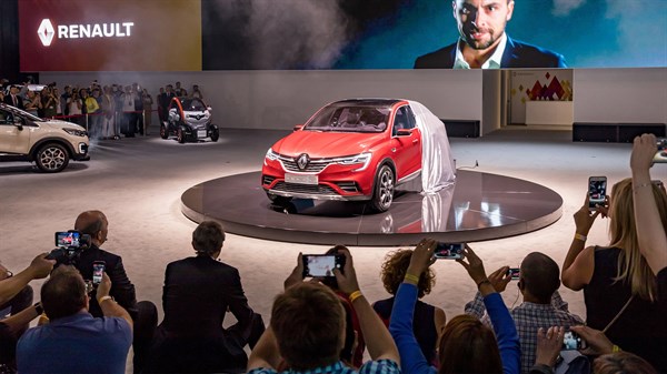 A Renault car launched at an event