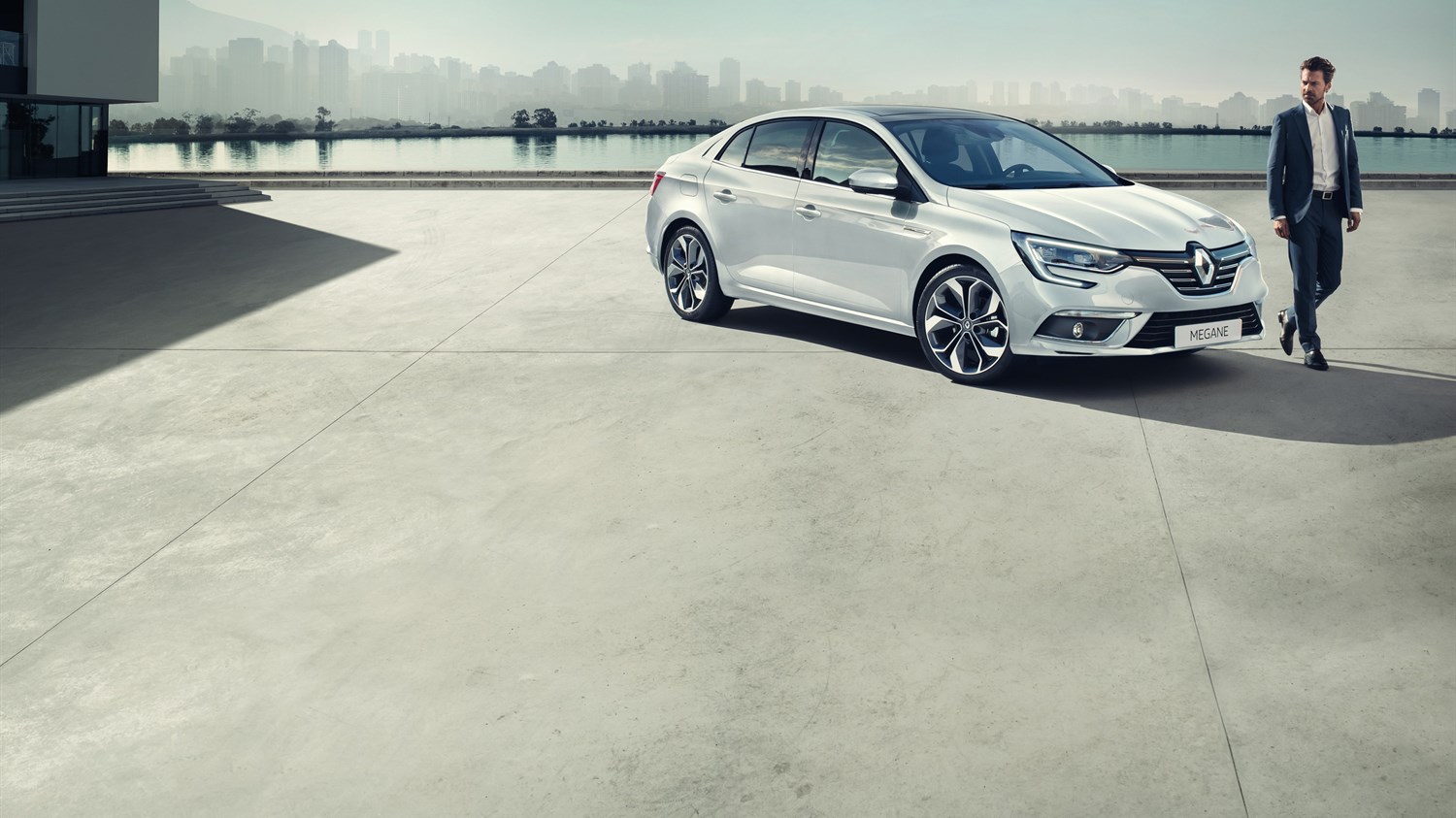 Renault Megane Sedan Car Front View
