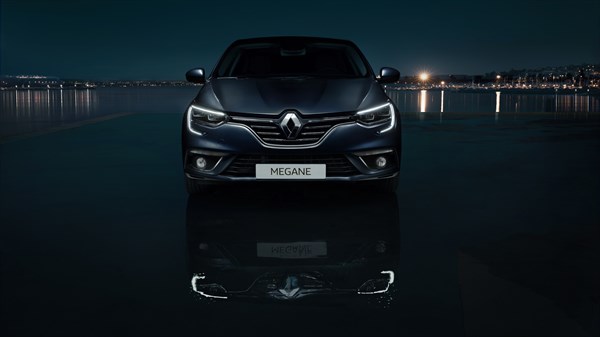 Renault Megane Exterior Design Front View At Night