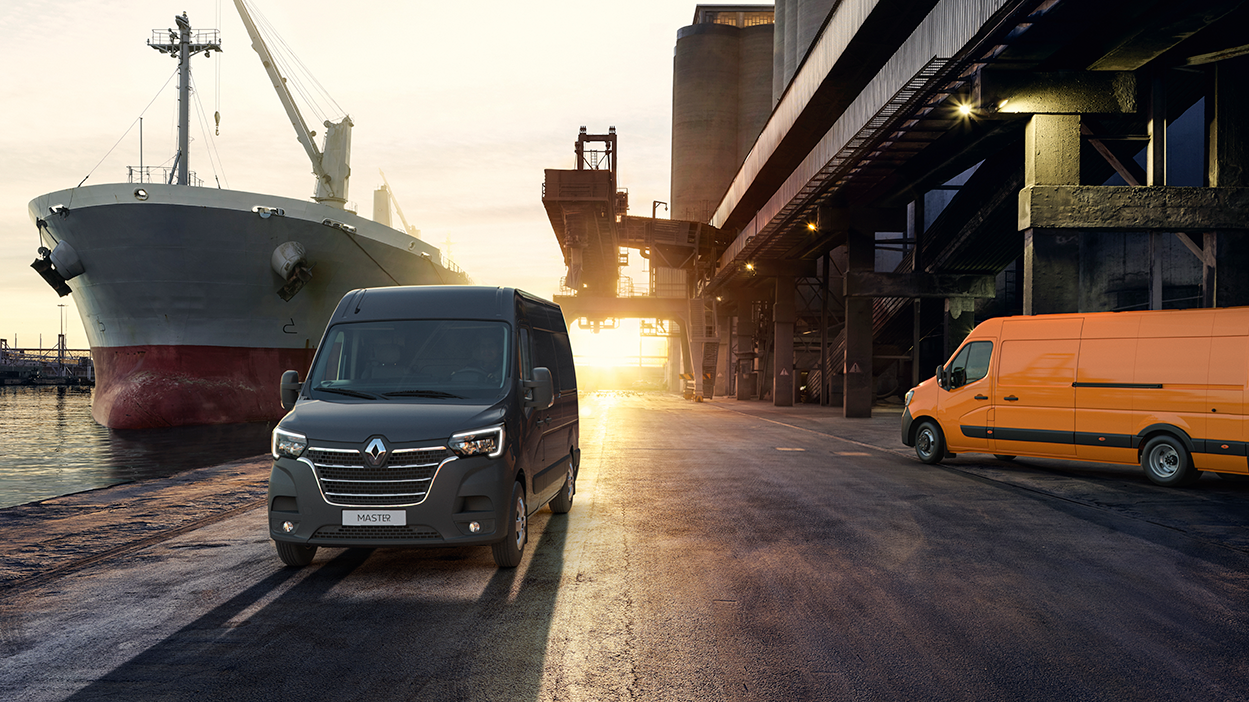Renault MASTER moving on the road