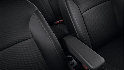 Renault Symbol front armrest integrated in driver seat