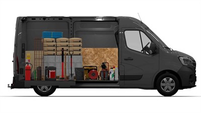 Renault Master Van storing capacity side view